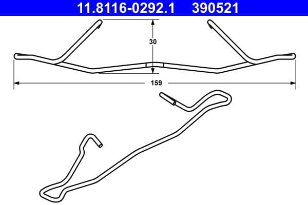 Arc, etrier frana ATE 11.8116-0292.1