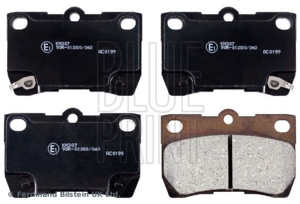 set placute frana,frana disc BLUE PRINT ADT342156