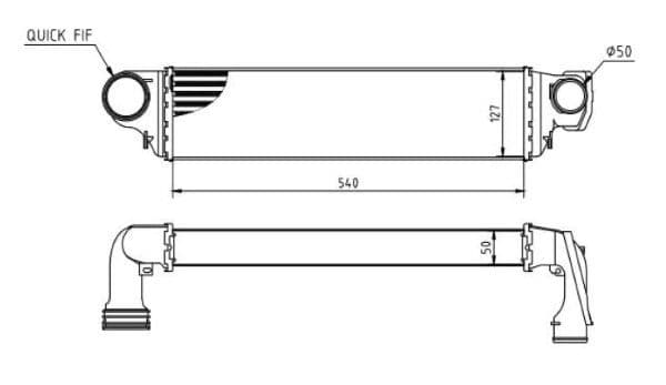 Intercooler, compresor MTR 13054572