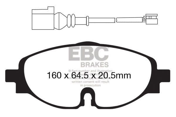 set placute frana,frana disc EBC Brakes DP22150