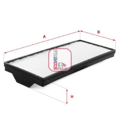 Filtru, aer habitaclu SOFIMA S 3438 C