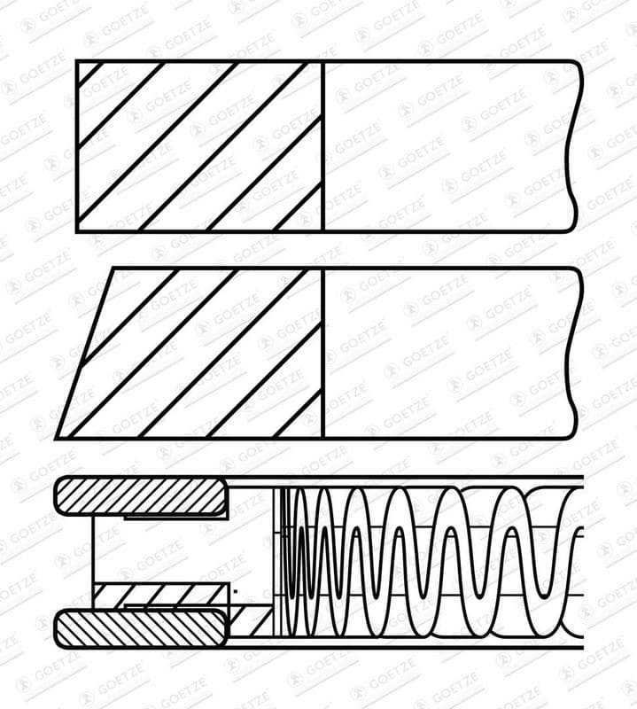 Set segmenti piston GOETZE ENGINE 08-426107-00