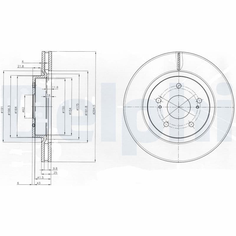 Disc frana DELPHI BG4131