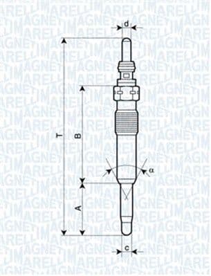 Bujie incandescenta MAGNETI MARELLI 062900071304