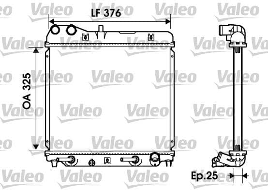 Radiator, racire motor VALEO 734218