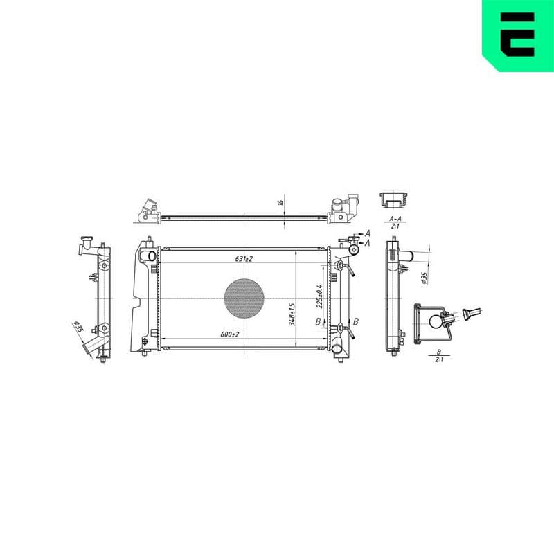 Radiator, racire motor ERA 673369