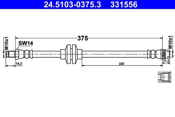 Furtun frana ATE 24.5103-0375.3