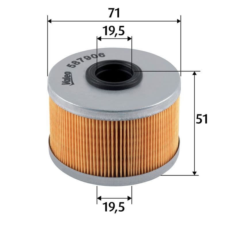filtru combustibil VALEO 587906