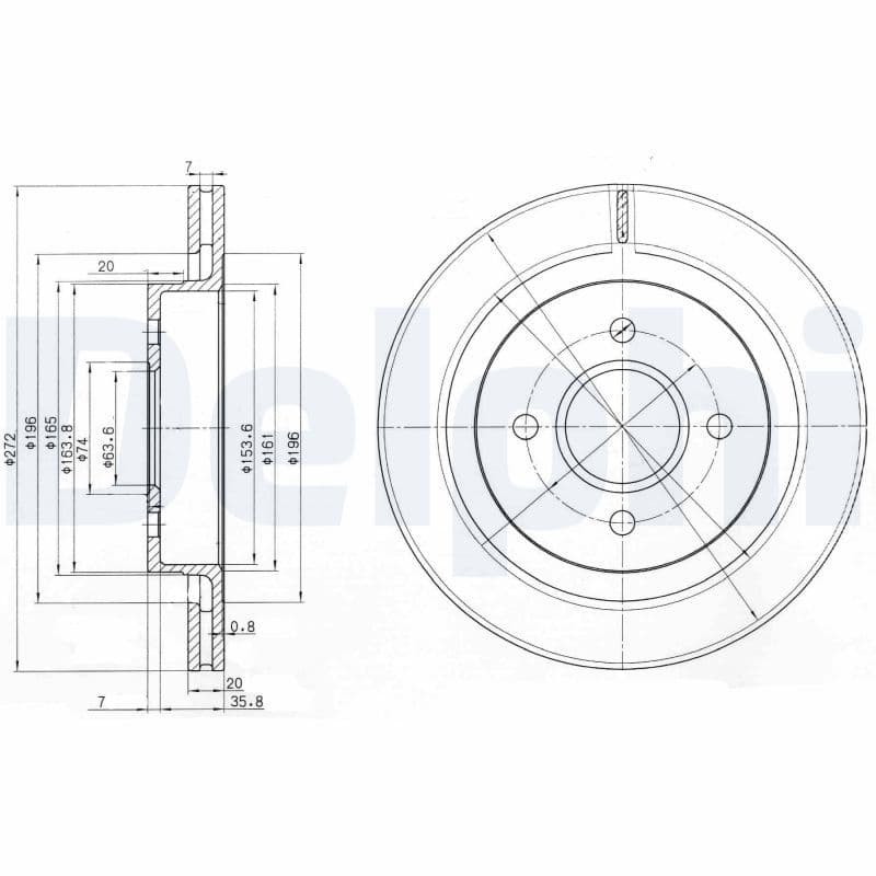 Disc frana DELPHI BG2758
