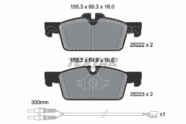 set placute frana,frana disc TEXTAR Q+ 2522204