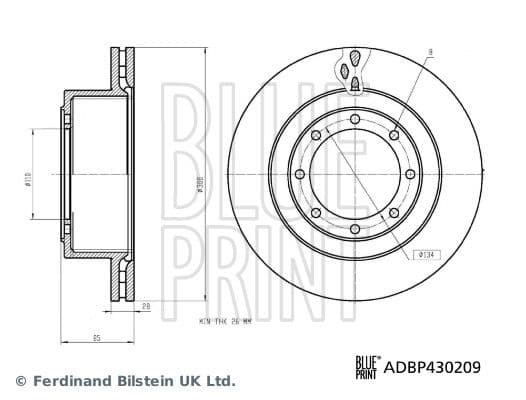 Disc frana BLUE PRINT ADBP430209