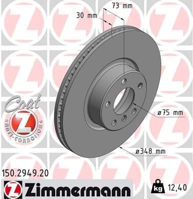 Disc frana ZIMMERMANN COAT Z 150.2949.20