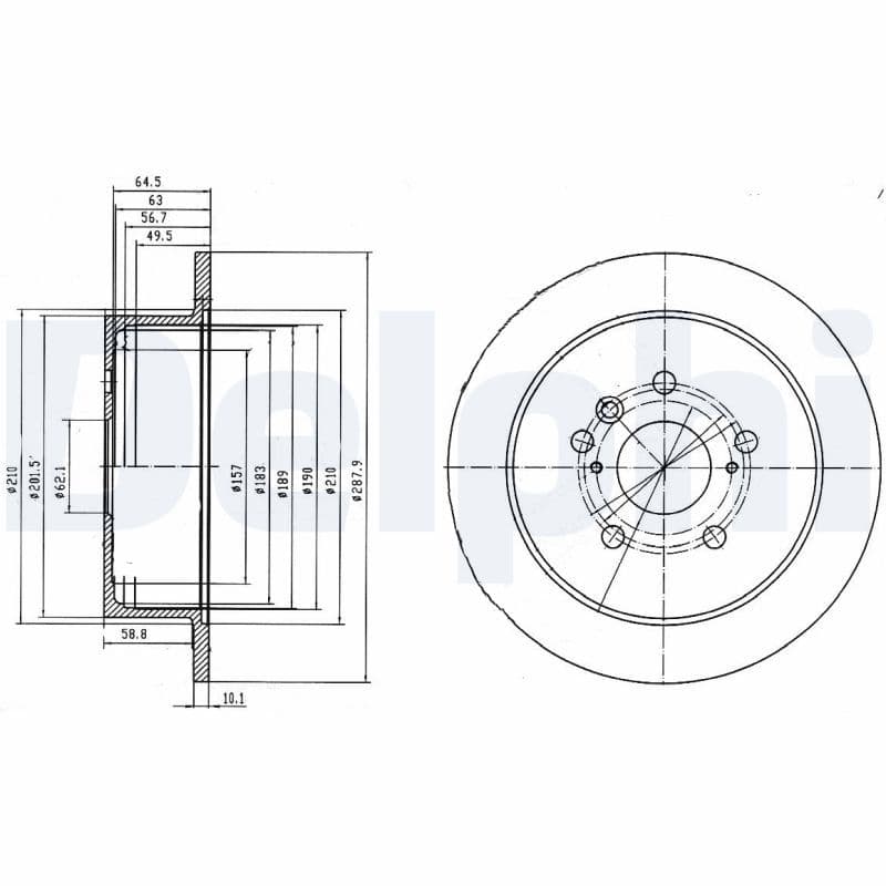 Disc frana DELPHI BG4180