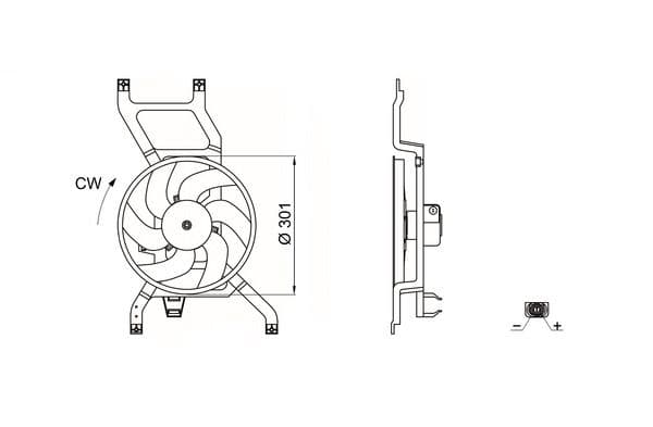 Ventilator, radiator MAHLE BEHR CFF 661 000S