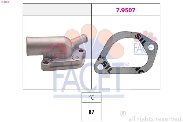 termostat,lichid racire FACET 7.8163