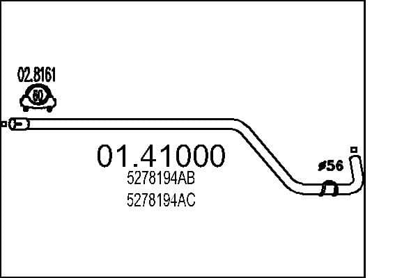 Racord evacuare MTS 01.41000