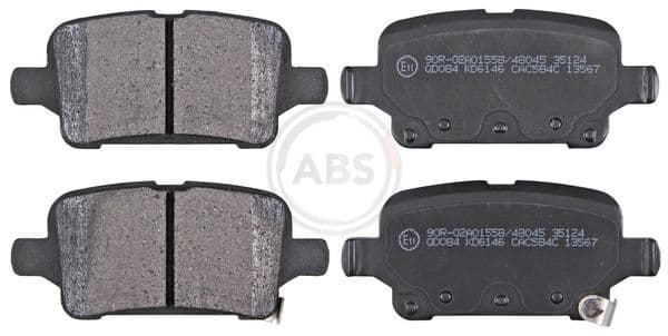 set placute frana,frana disc ABS 35124