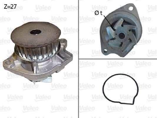 Pompă de apă, răcire motor VALEO 506576