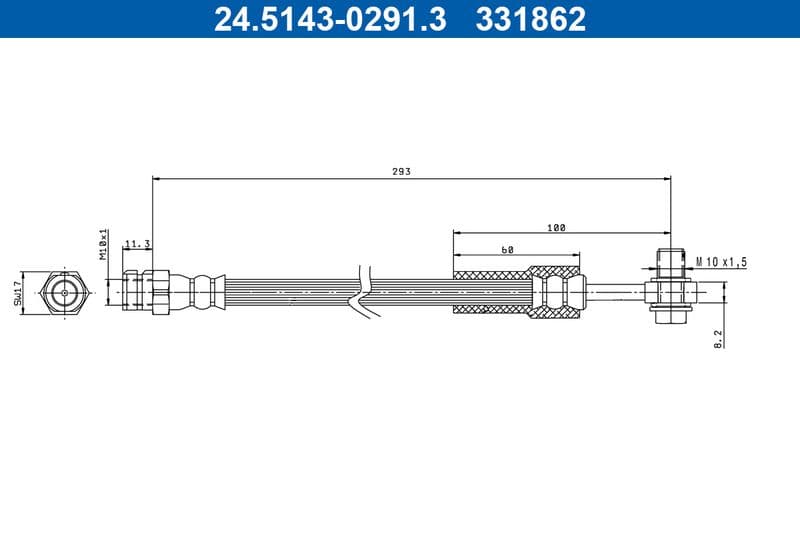 Furtun frana ATE 24.5143-0291.3