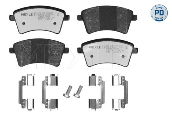 set placute frana,frana disc MEYLE -PD: Advanced performance and design. 025 246 9318/PD