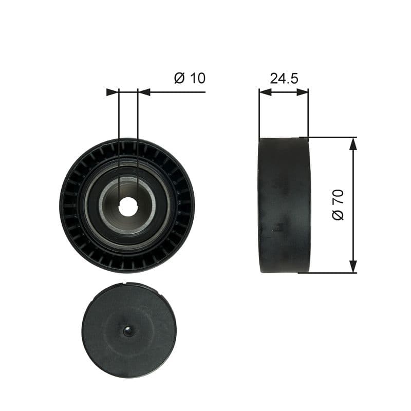Rola ghidare/conducere, curea transmisie GATES DriveAlign™ T38071
