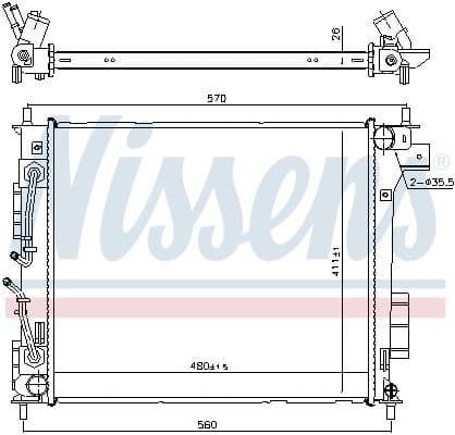 Radiator, racire motor NISSENS 666205