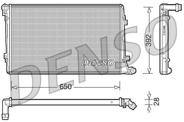 Radiator, racire motor DENSO DRM32019
