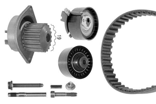 Set pompa apa + curea dintata BOSCH 1 987 948 711