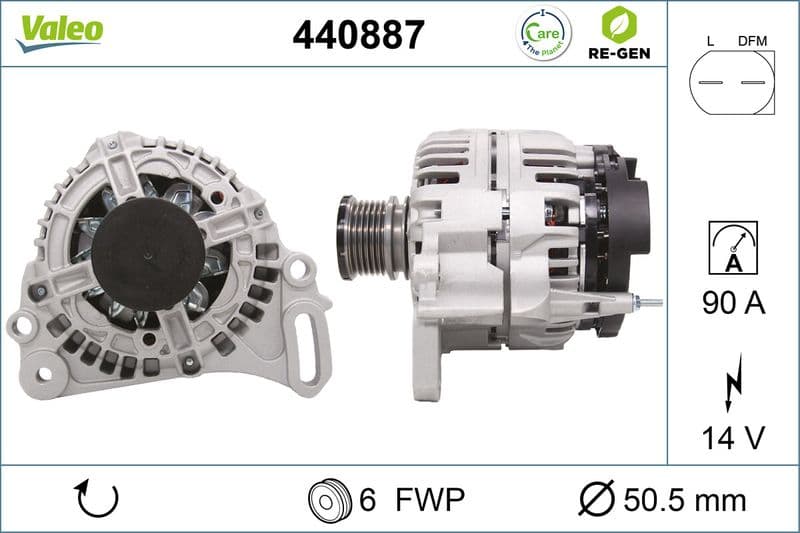 Generator / Alternator VALEO RE-GEN REMANUFACTURED 440887