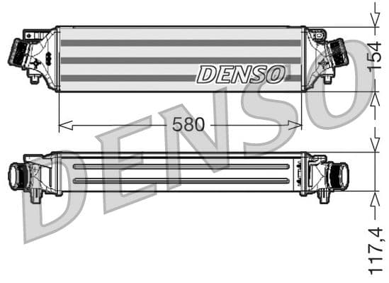 Intercooler, compresor DENSO DIT01002