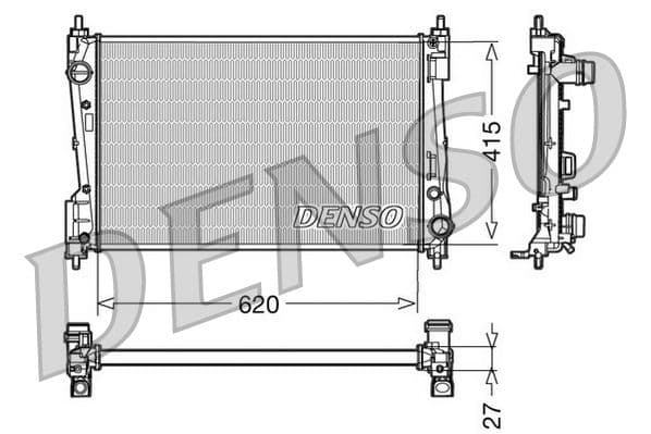 Radiator, racire motor DENSO DRM09110