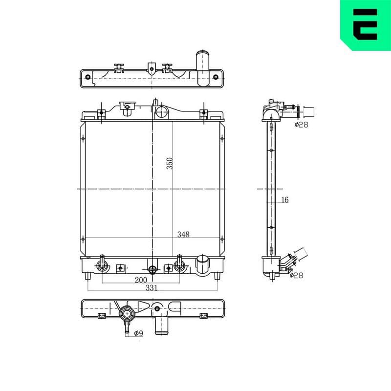 Radiator, racire motor ERA 673380