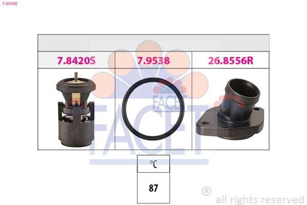 termostat,lichid racire FACET Made in Italy - OE Equivalent 7.8559K