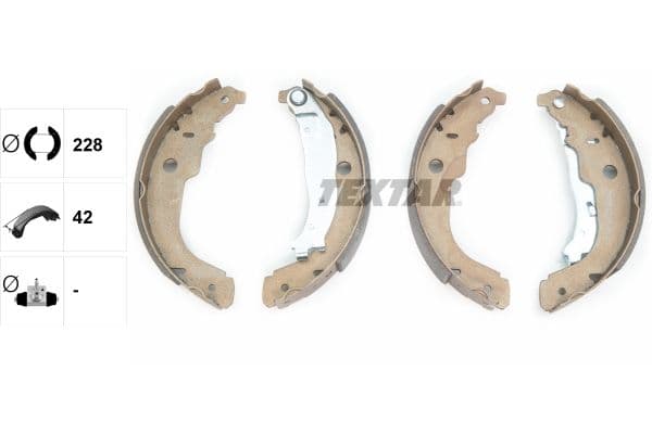 Set saboti frana TEXTAR 91067200