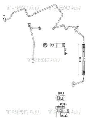 conducta presiune variabila,aer conditionat TRISCAN 9010 29019