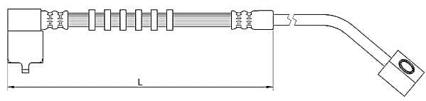 Furtun frana METZGER AUTOTEILE 4110686