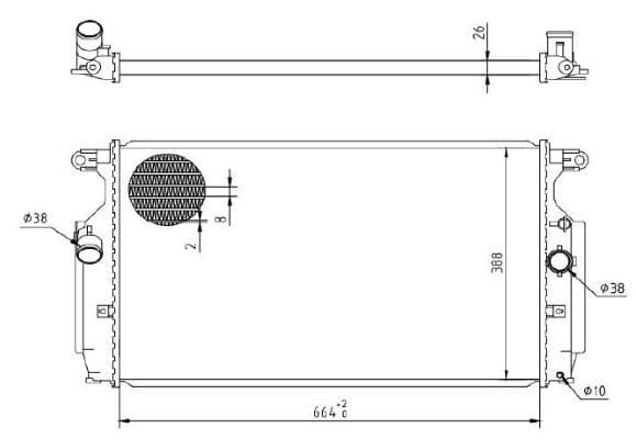 Radiator, racire motor MTR 13054591