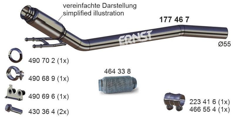 Racord evacuare ERNST 177467