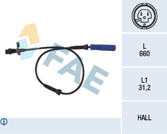 senzor,turatie roata FAE 78045