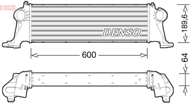 Intercooler, compresor DENSO DIT12004