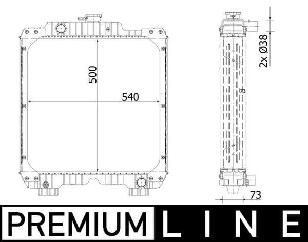 Radiator, racire motor MAHLE BEHR *** PREMIUM LINE *** CR 2295 000P