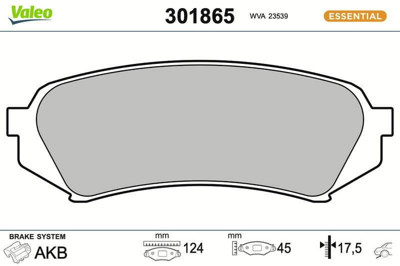 set placute frana,frana disc VALEO FIRST 301865