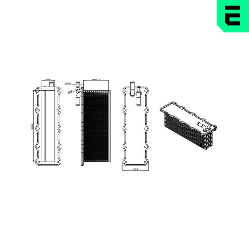 Intercooler, compresor ERA 672117
