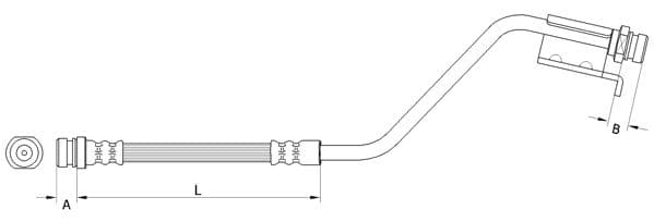 Furtun frana METZGER AUTOTEILE 4110825