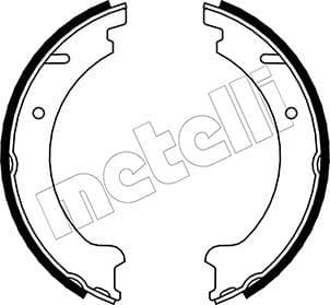 Set saboti frana, frana de mana METELLI 53-0478