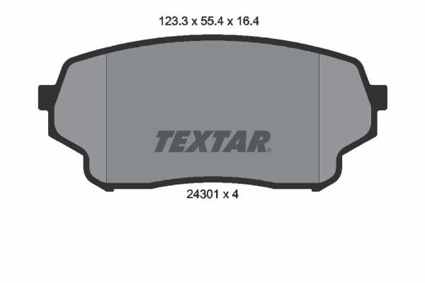 set placute frana,frana disc TEXTAR 2430101