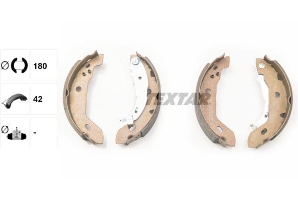 Set saboti frana TEXTAR 91053000