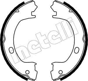 Set saboti frana, frana de mana METELLI 53-0031