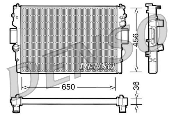 Radiator, racire motor DENSO DRM12007