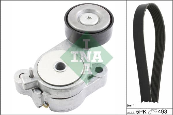 Set curea transmisie cu caneluri Schaeffler INA 529 0340 10